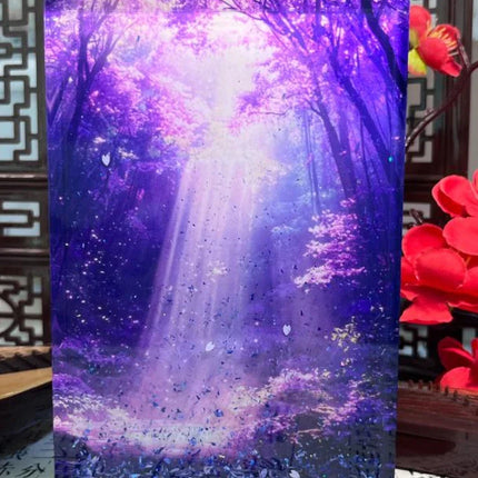 Dynamic Early Morning Bamboo Forest Acrylic Decors