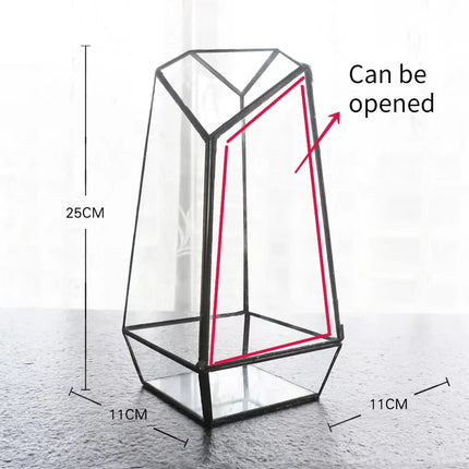 Modern Geometric Nature-Inspired Botanical Terrarium