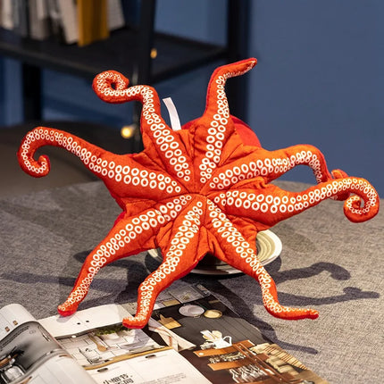 Red Octopus Plush Stuffed Toy