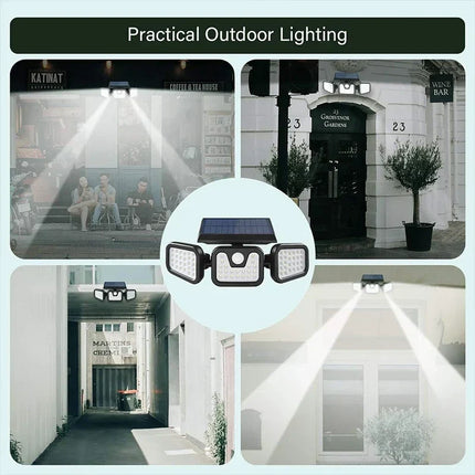 Power Save Motion Activated Outdoor Solar Lamp