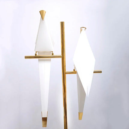 Origami Bird Sculptural Floor Lamp