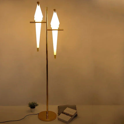 Origami Bird Sculptural Floor Lamp