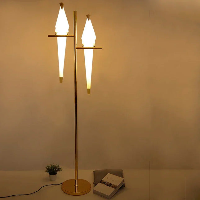 Origami Bird Sculptural Floor Lamp
