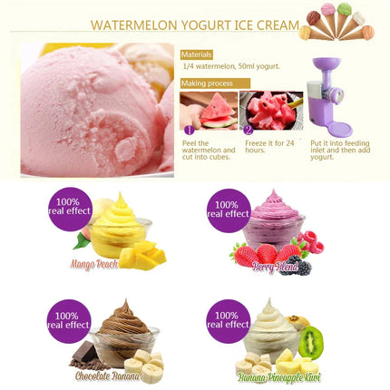 Automatic DIY Fruit Cone Ice Cream Maker