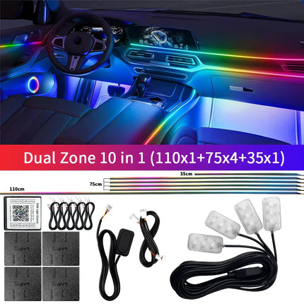 Bluetooth RGB Symphony Car Ambient Light Kit