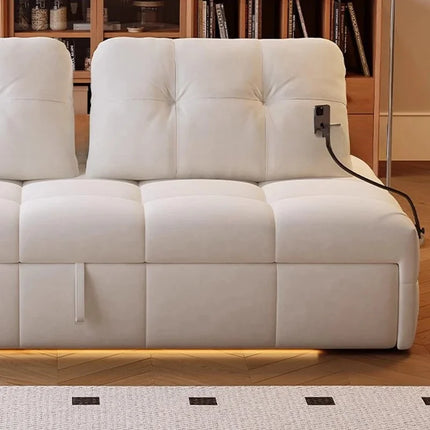 Scandinavian Minimalist Modular Transformable Sofa Bed