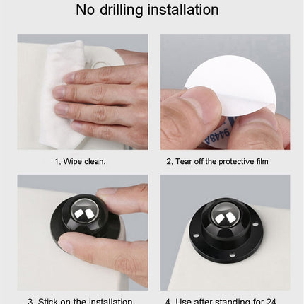 Home Helper Self-Adhesive Mini Furniture Wheels