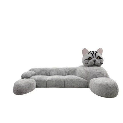 Monster Giant Cat Plush Sleeper Sofa