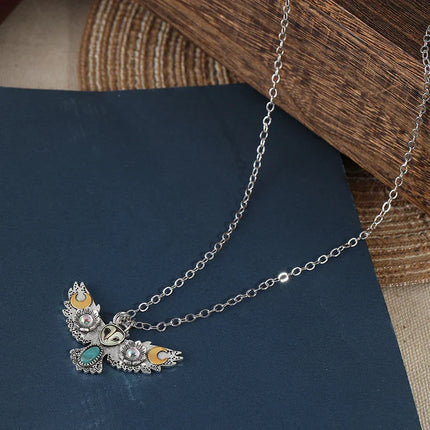 Quiet Watcher Owl Charm Necklace