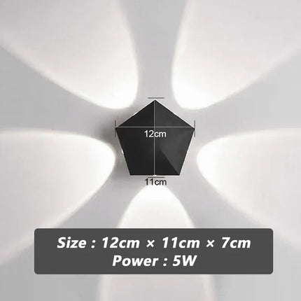 Black Prism Ambient Minimal Wall Lamp