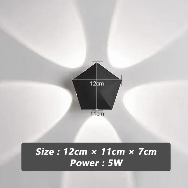 Black Prism Ambient Minimal Wall Lamp