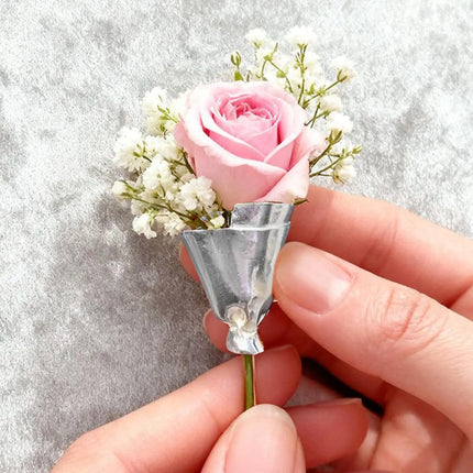 Elegant Flower Holder Brooch Pin