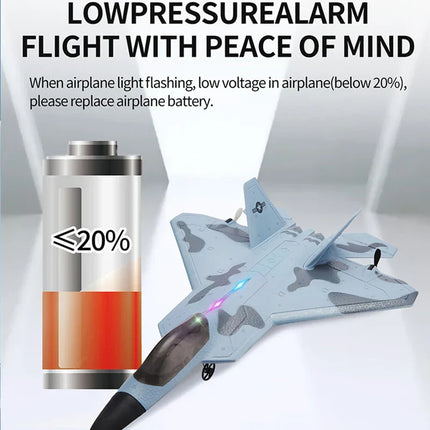 Storm Hawk Ultra Bright LED Foam Jet Fighter