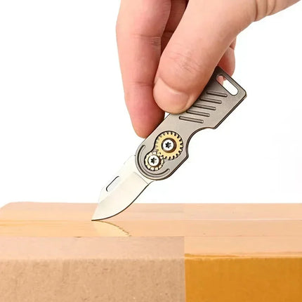 Titanium Gear Folding EDC Knife