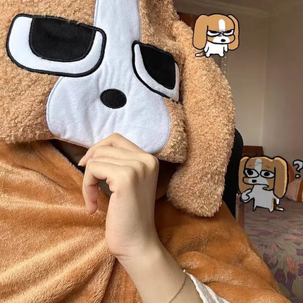 Sleepy Dog Hooded Wearable Blanket
