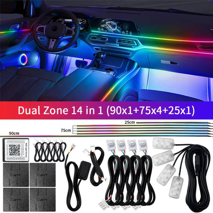Bluetooth RGB Symphony Car Ambient Light Kit