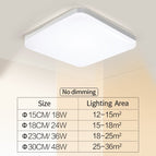 Ultra-thin Square / Warm White|18W