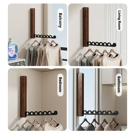 Scandinavian Style Foldable Hanging Clothes Rack