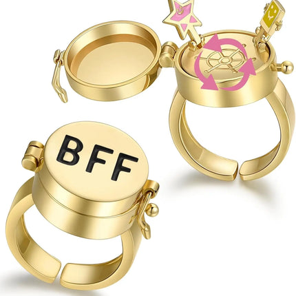 Couple Rotating Magnetic BFF Rings