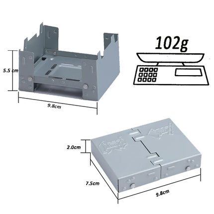 Ultra-Lightweight Folding Ironwood Pocket Size Burner