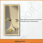 F / 120X30CM / Dimmable cool light | Black Border