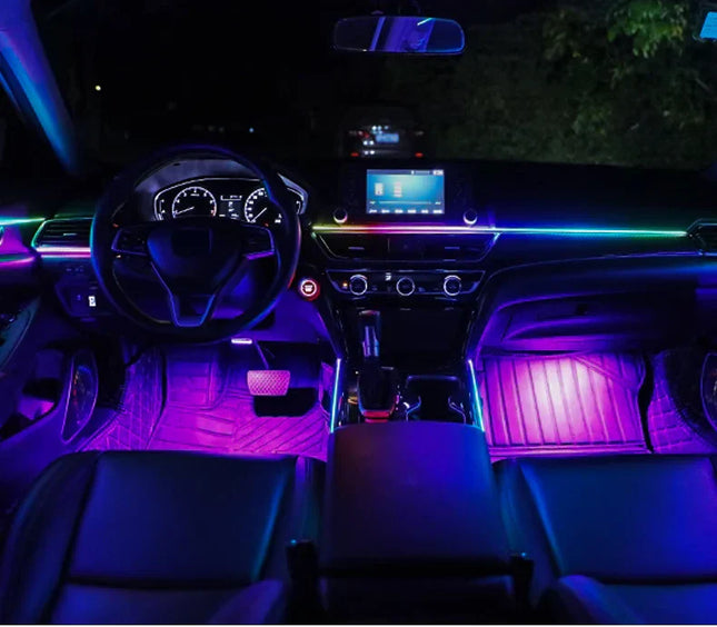 Bluetooth RGB Symphony Car Ambient Light Kit