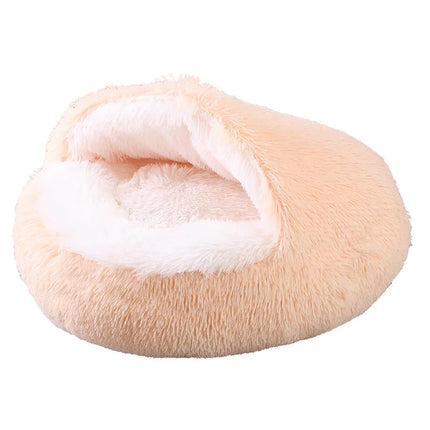 Snuggle Nest Plush Covered Pet Bed