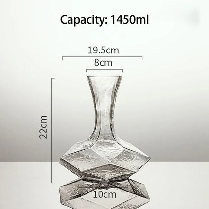 Irregular Crystal Glass Wine Decanter