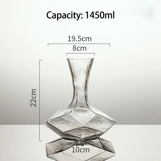 Irregular Crystal Glass Wine Decanter