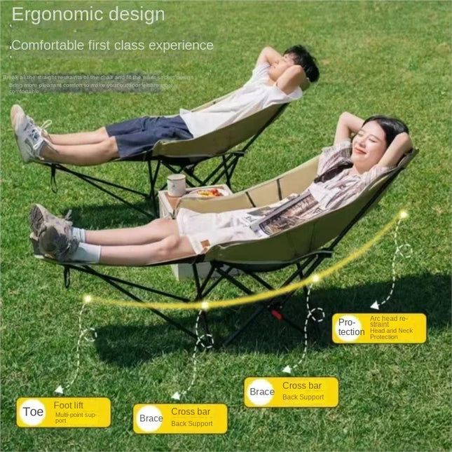 Relax Everywhere Reclining Outdoor Lounge Camping Chair