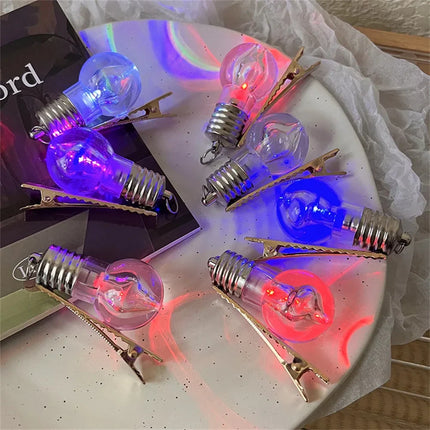 Luminous Bulb Creative Hairpin