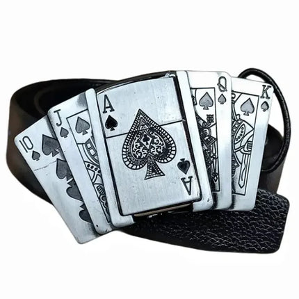 Kerosene Lighter Metal Buckle Belt