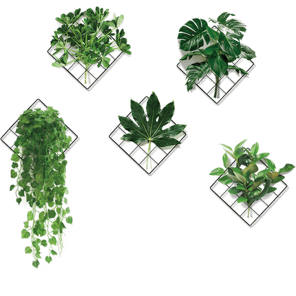 3D Nature Wind Green Plant Wall Sticker