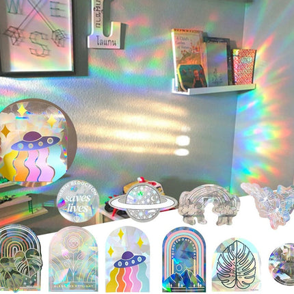 Rainbow Sun Catcher Reflective Window Stickers