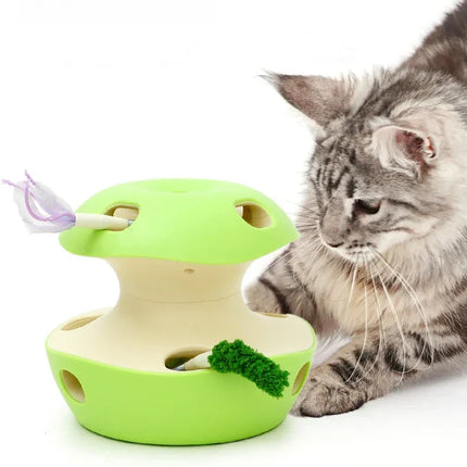 Interactive Apple Style Automatic Cat Teaser Toy