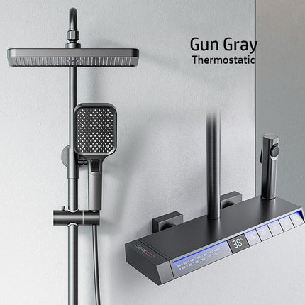 Rainfall Spa Therapy Digital Thermostatic Shower System Set