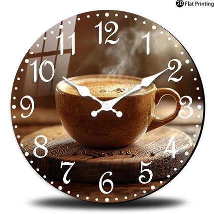 Cafe Inspired Coffee Wall Clock