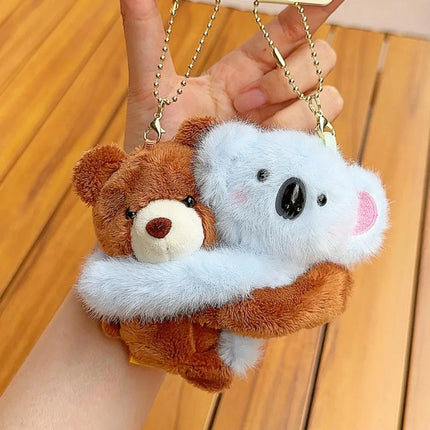 Love Bomb Hugging Animals Keychain Toys