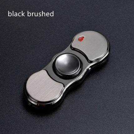 Metal Rechargeable Colorful Light Fidget Spinner Lighter