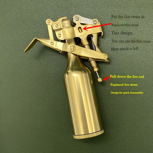 Antique Mechanical Handcrafted Kerosene Lighter