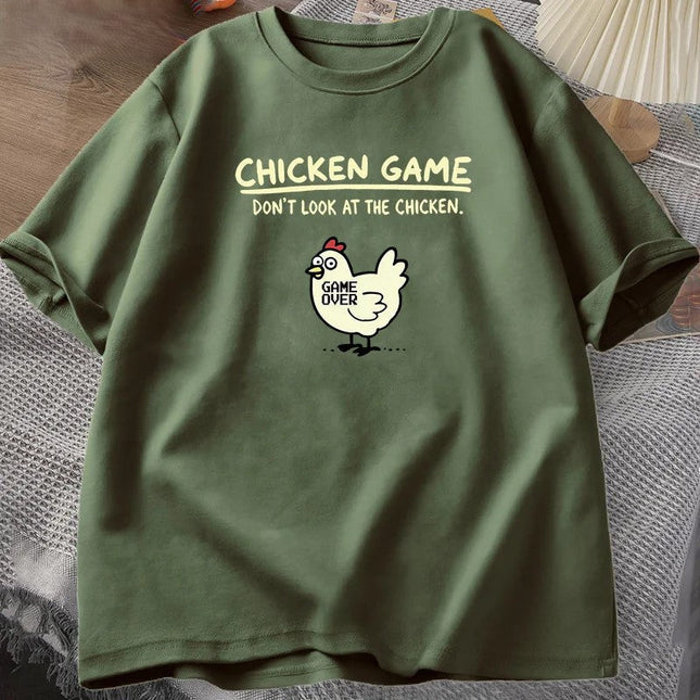 Don't Look At The Chicken Game Funny T-Shirt