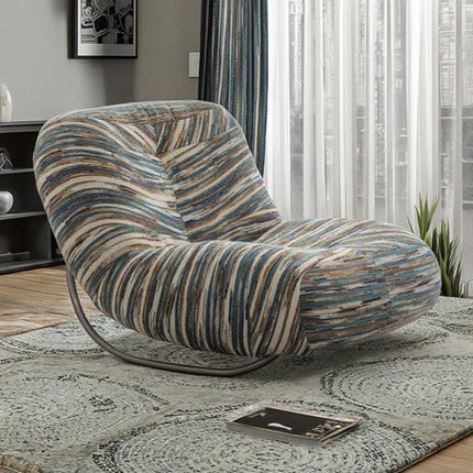 Italian Lounge Modern Curved Rocking Chair