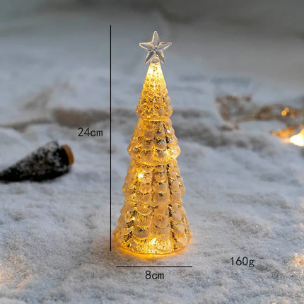 Christmas Time LED Frosted Glass Tree Lamp