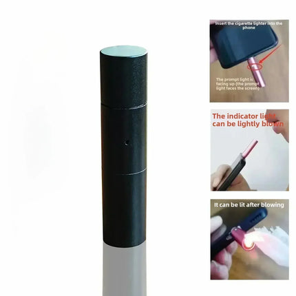 Heat Coil Breath Trigger Windproof Phone Lighter