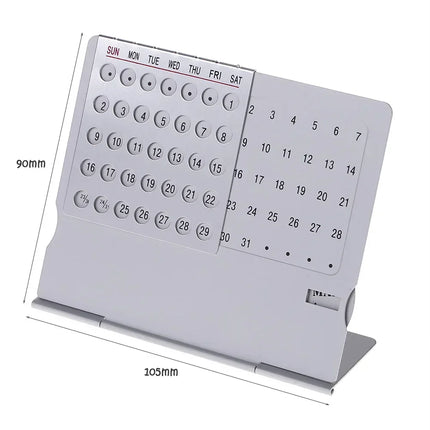 Aluminum Rotating Dial Perpetual Desk Calendar