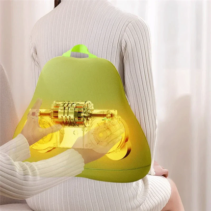 Ergonomic Back Support Heated Vibration Massager