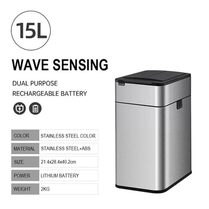 Smart Stainless Steel Automatic Sensor Trash Bin