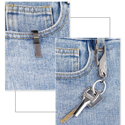 Mini Outdoor Foldable Titanium Knife Keychain