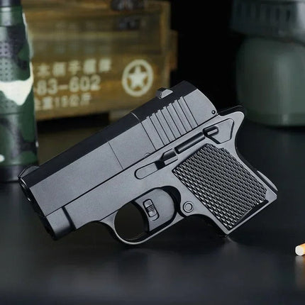 Mini Handgun Shape Hidden Storage Electric Lighter