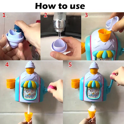 Ice Cream Bubble Foam Maker Bath Toy